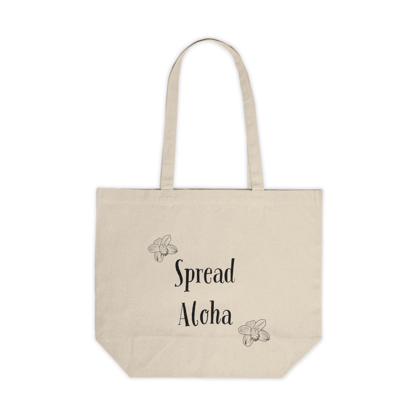 Spread Aloha Sea Turtle Canvas Shopping Tote