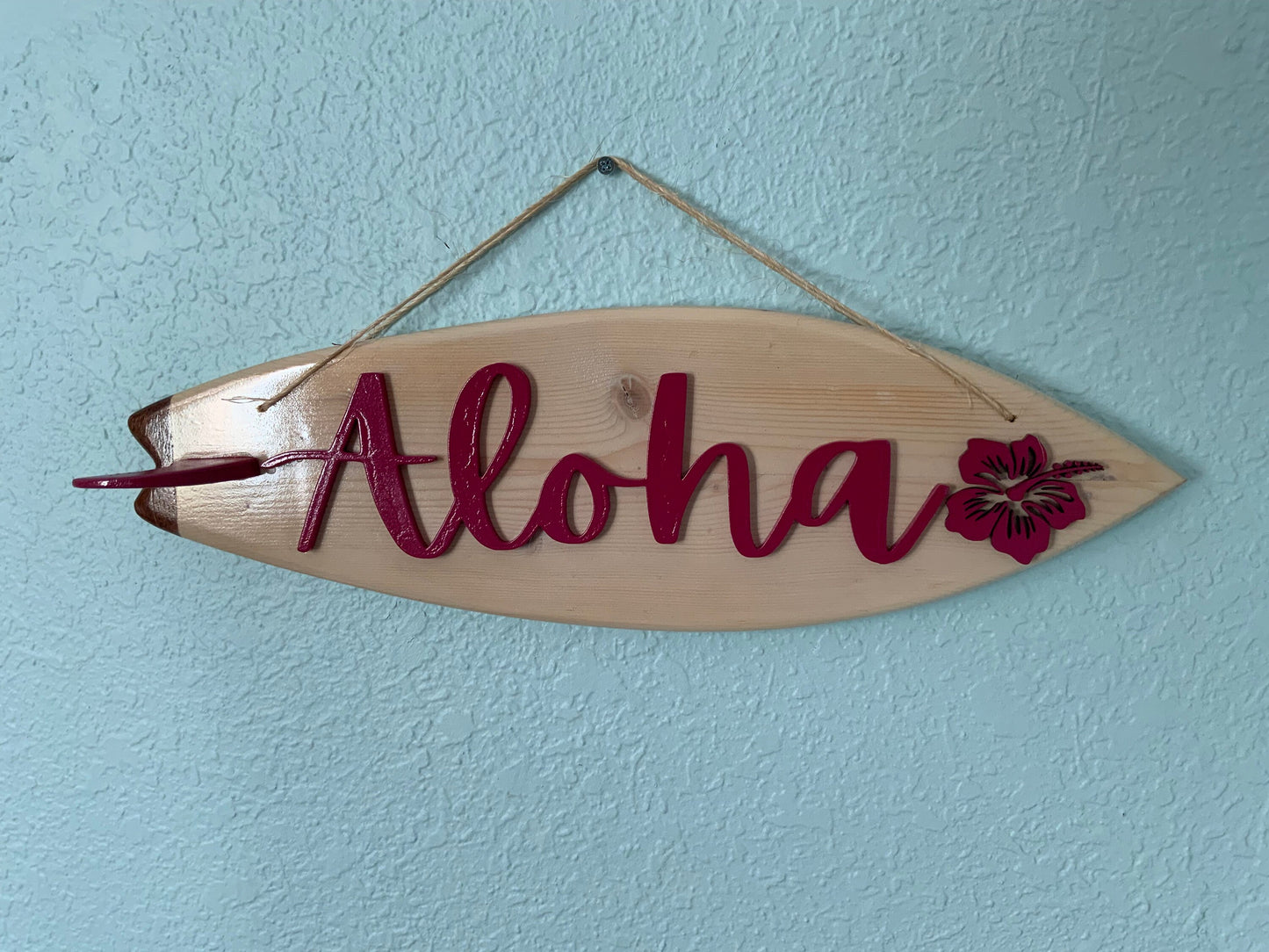 Aloha Surfboard Sign